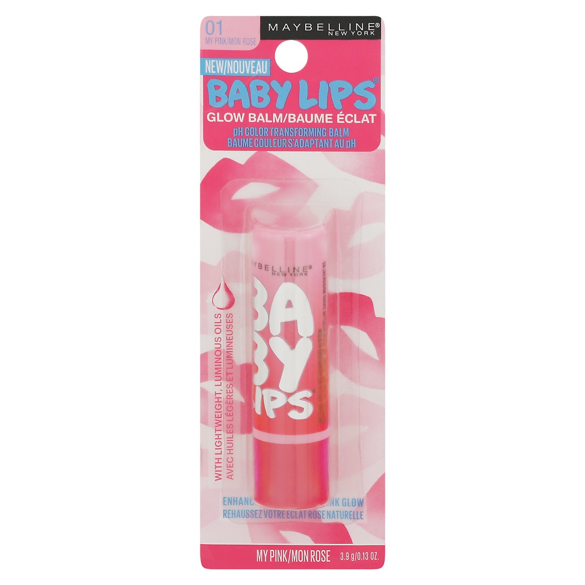 slide 1 of 9, Maybelline Baby Lips My Pink 01 Glow Balm 0.13 oz, 0.13 oz