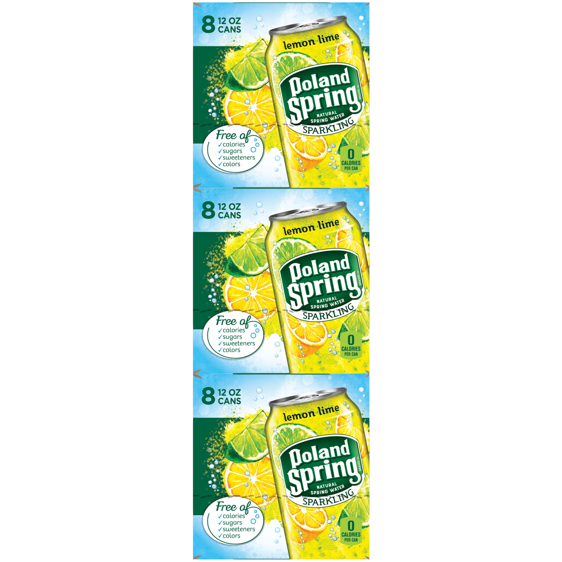 Poland Spring Sparkling Water LemonLime 768 fl oz Shipt