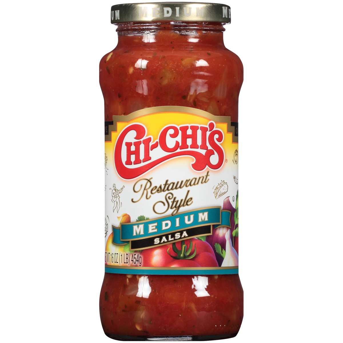 slide 1 of 9, Chi-Chi's Restaurant Style Medium Salsa 16 oz. Bottle, 16 oz