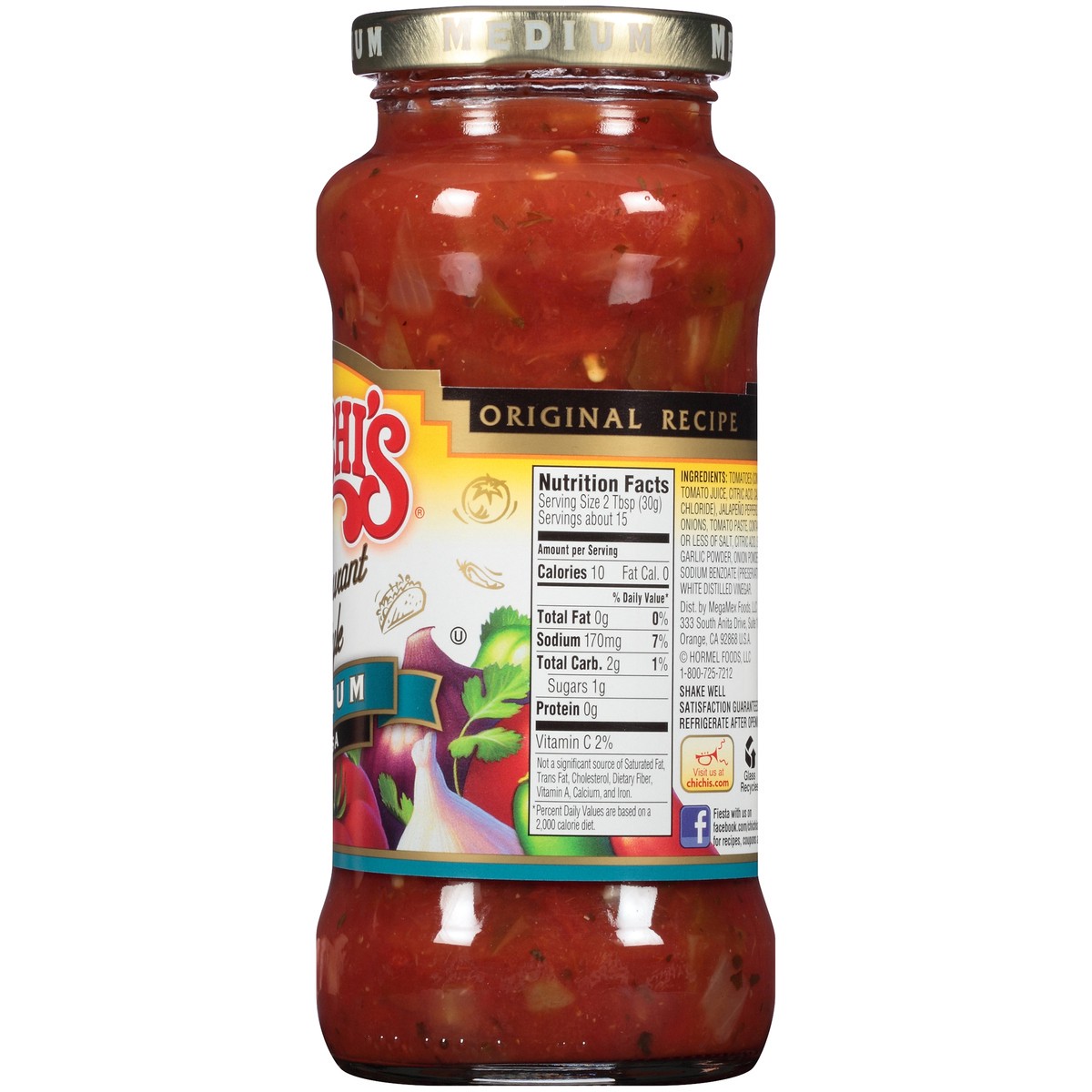 slide 7 of 9, Chi-Chi's Restaurant Style Medium Salsa 16 oz. Bottle, 16 oz