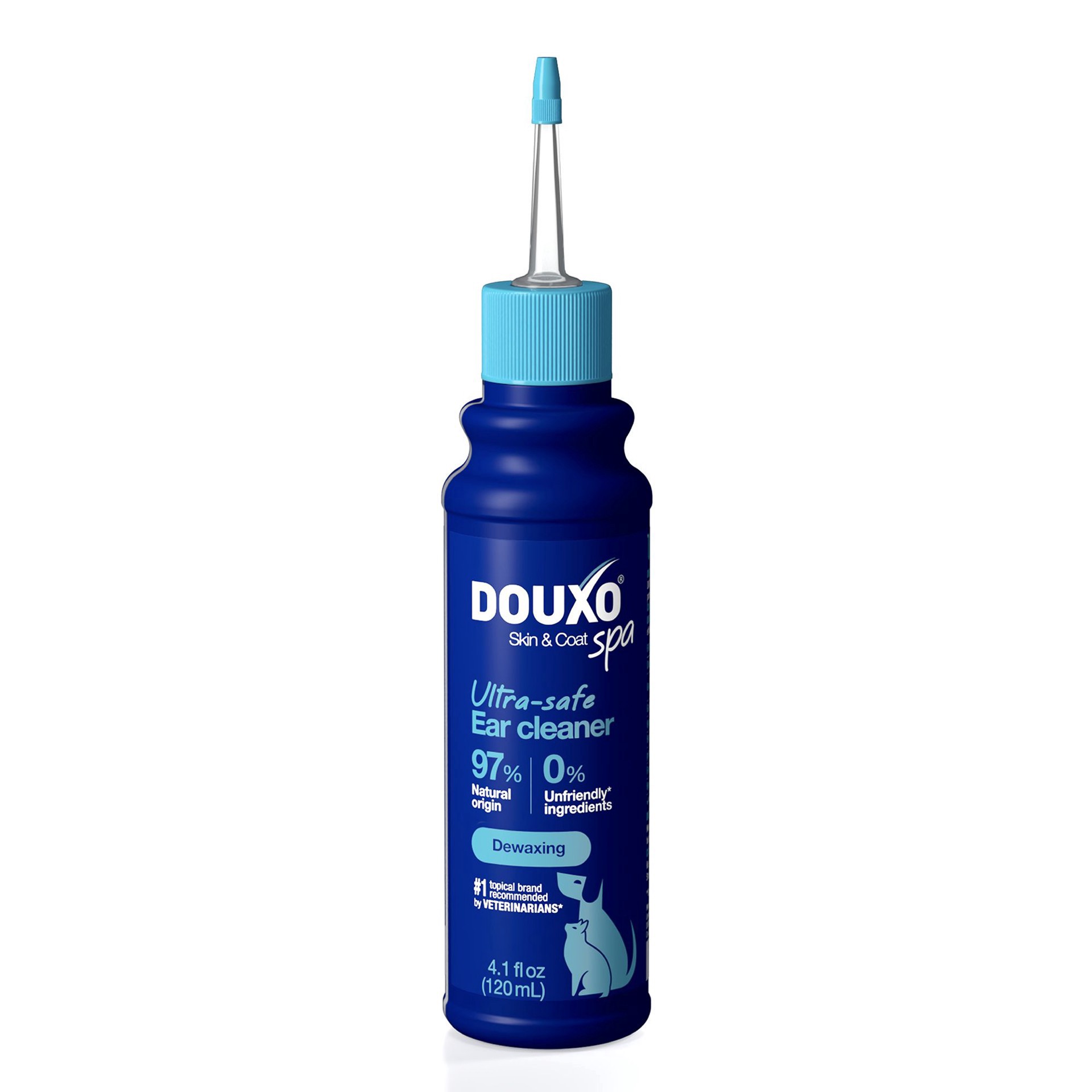 slide 1 of 1, Douxo® Skin & Coat Spa - Ultra - Safe Dewaxing Ear Cleaner For Dogs And Cats, 4 fl oz