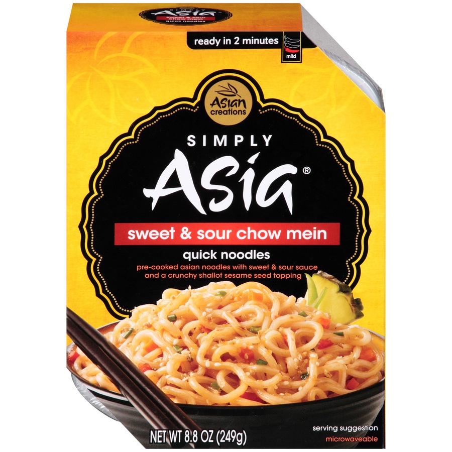 slide 1 of 1, Simply Asia Sweet and Sour Chow Mein, 8.8 oz