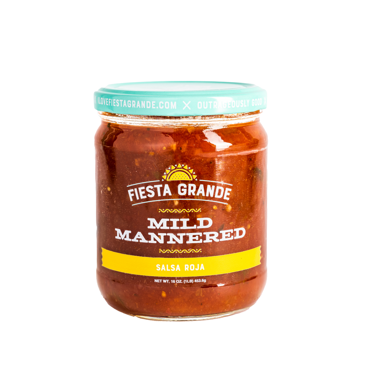 slide 1 of 1, La Fiesta Fiesta Grande Mild Mannered Salsa Roja, 16 oz