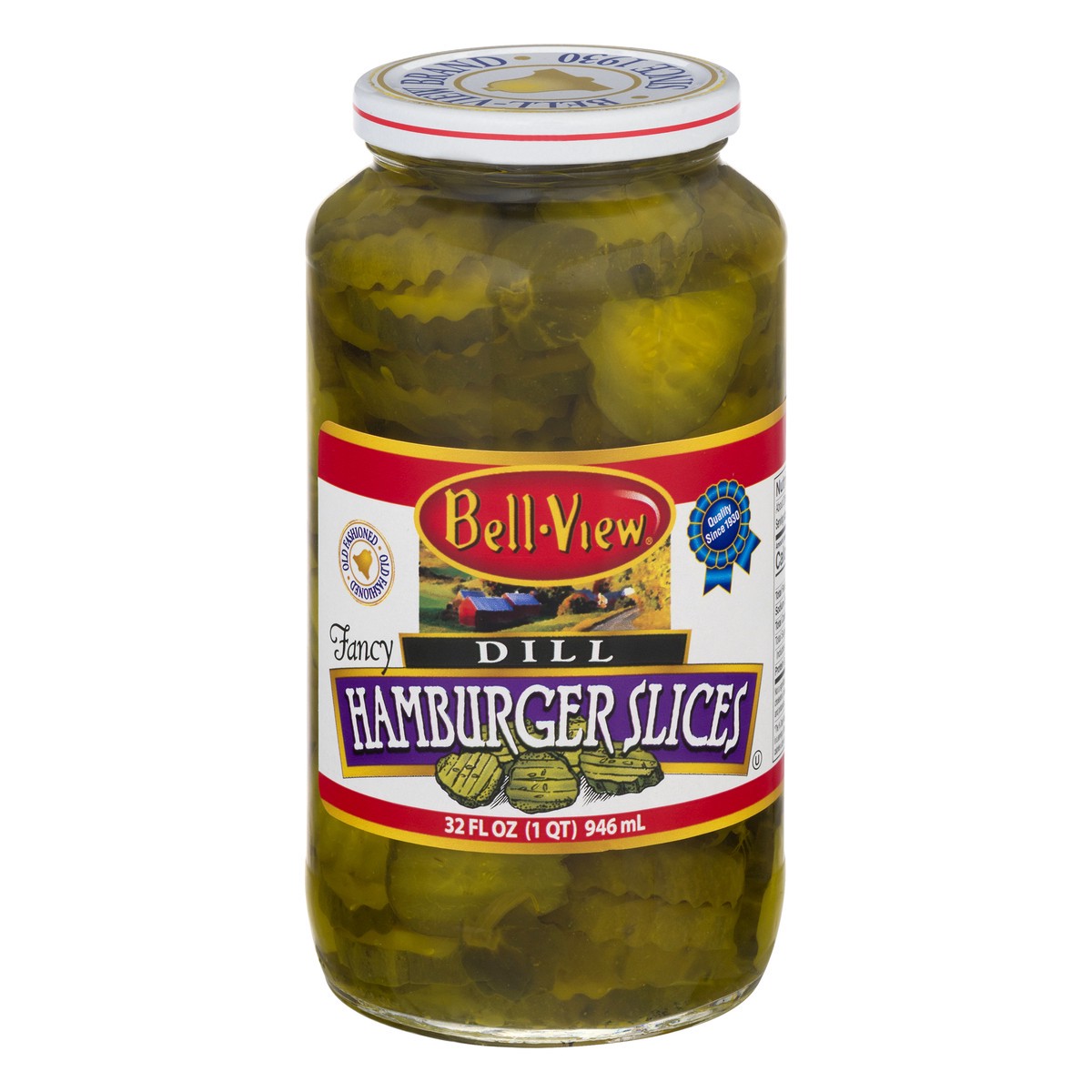 slide 1 of 13, Bell-View Dill Fancy Hamburger Slices 32 oz, 32 oz