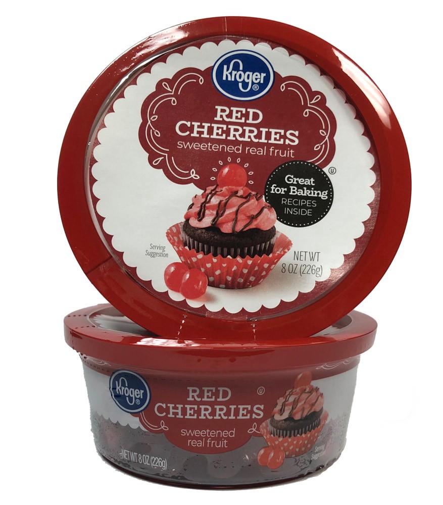 slide 3 of 3, Kroger Glazed Red Cherries, 8 oz