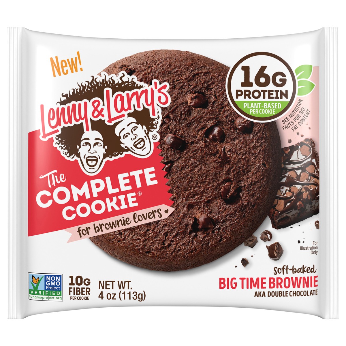 slide 1 of 2, Lenny & Larry's The Complete Cookie, Big Time Brownie, 4oz, 4 oz