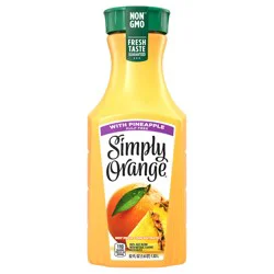 Simply Orange Juice with Pineapple, 52 fl oz