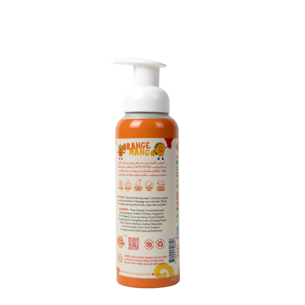 slide 2 of 2, Pacha Soap Co. Kids Orange Mango 2-In-1 Foaming Shampoo & Body Wash, 12 oz