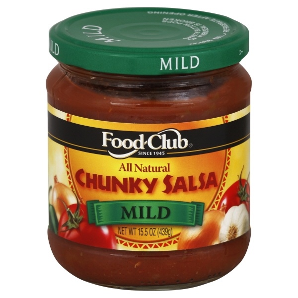 slide 1 of 1, Food Club Mild All Natural Chunky Salsa, 15.5 oz