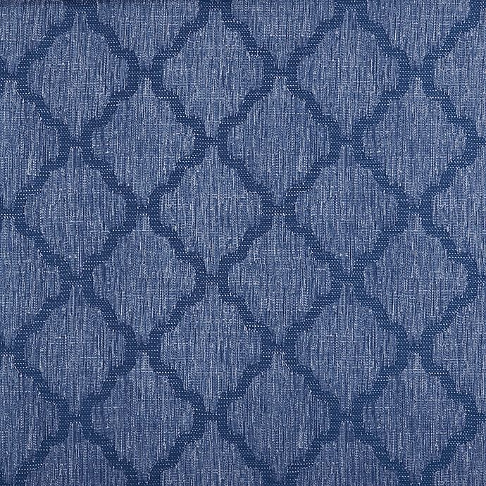 slide 2 of 2, Achim Colby Kitchen Window Curtain Tier Pair and Valance - Blue, 36 in