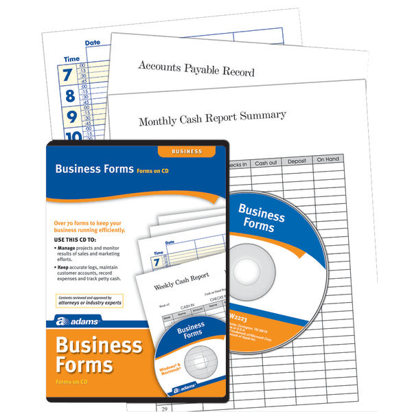 slide 1 of 1, Adams Business Forms Software, Traditional Disc, 1 ct