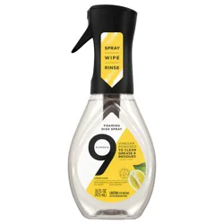9 Elements Foaming Dish Spray, Dish Soap, Lemon Scent, 16 oz Bottle