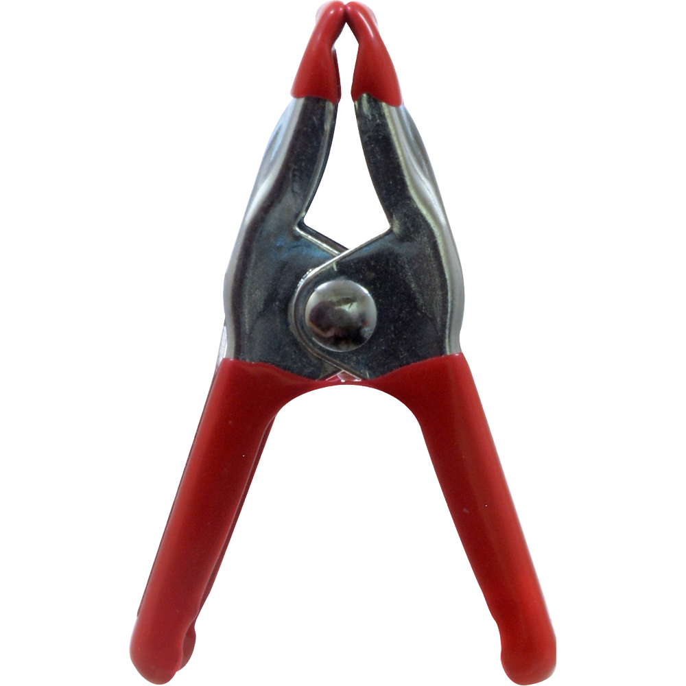 slide 1 of 1, Allied Mini Spring Clamp - Red/Silver, 1 ct