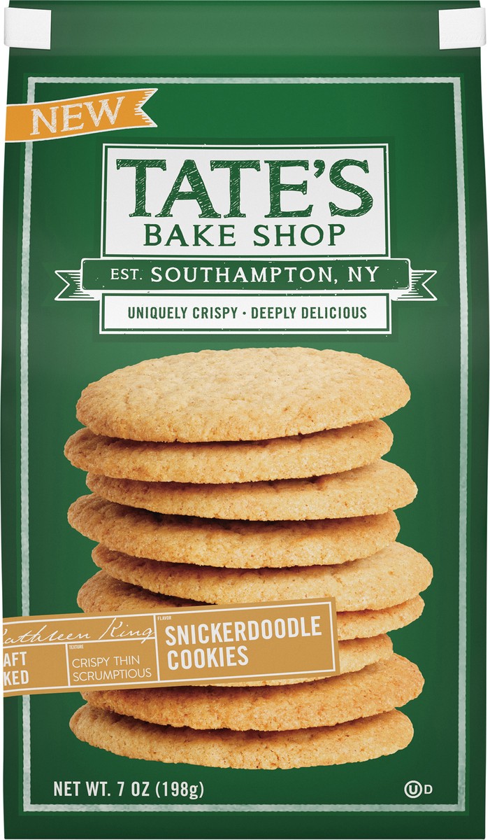slide 11 of 14, Tate's Bake Shop Snickerdoodle Cookies, 7 oz, 7 oz