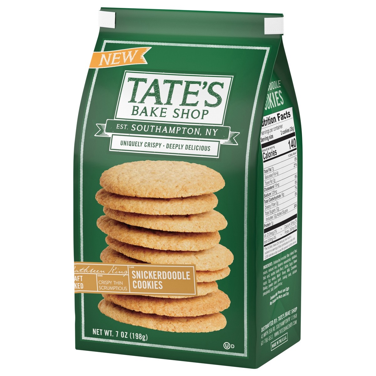 slide 9 of 14, Tate's Bake Shop Snickerdoodle Cookies, 7 oz, 7 oz