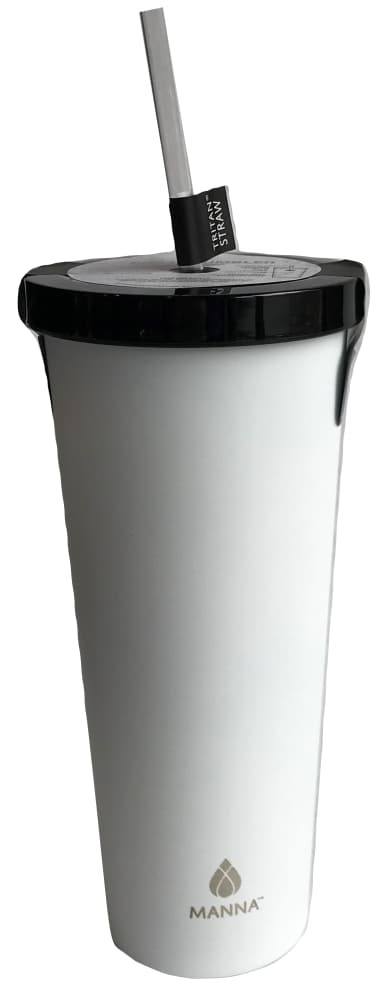 slide 1 of 1, Manna Organics Chilly Tumbler - White, 24 oz