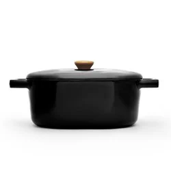 Kitchen & Table by H-E-B Enameled Cast Iron Dutch Oven - Classic Black