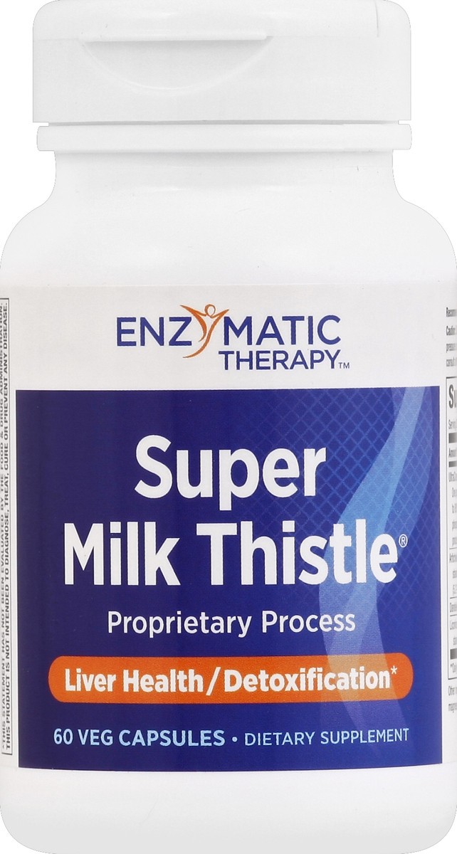 slide 2 of 2, Nature's Way Super Milk Thistle Promotes Healthy Liver Function* 4-Herb Blend Vegan 60 Capsules, 60 ct