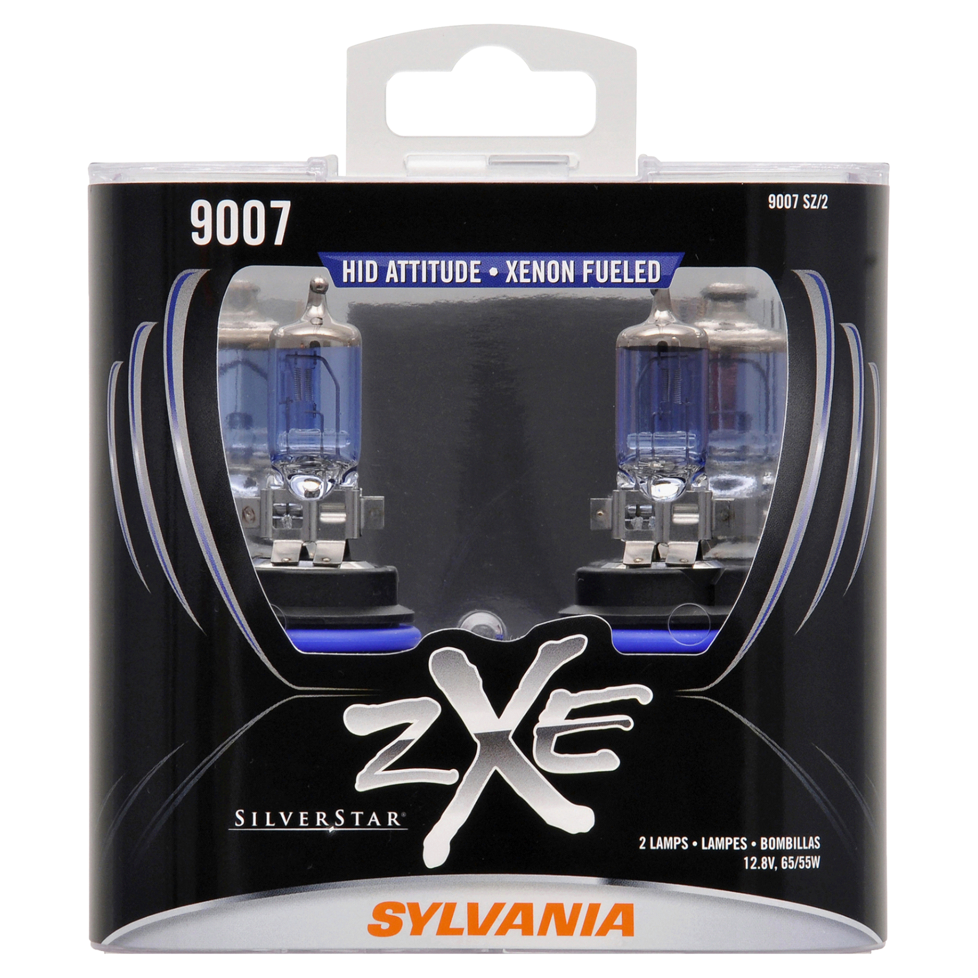 slide 1 of 6, Sylvania 9007 SilverStar zXe Headlight, 2 ct