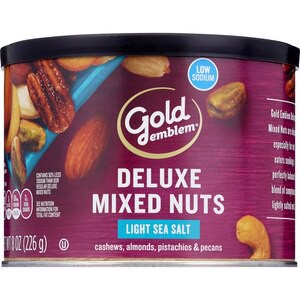 slide 1 of 1, Gold Emblem Deluxe Mixed Nuts Lightly Salted, 8 Oz, 8.75 oz; 248 gram