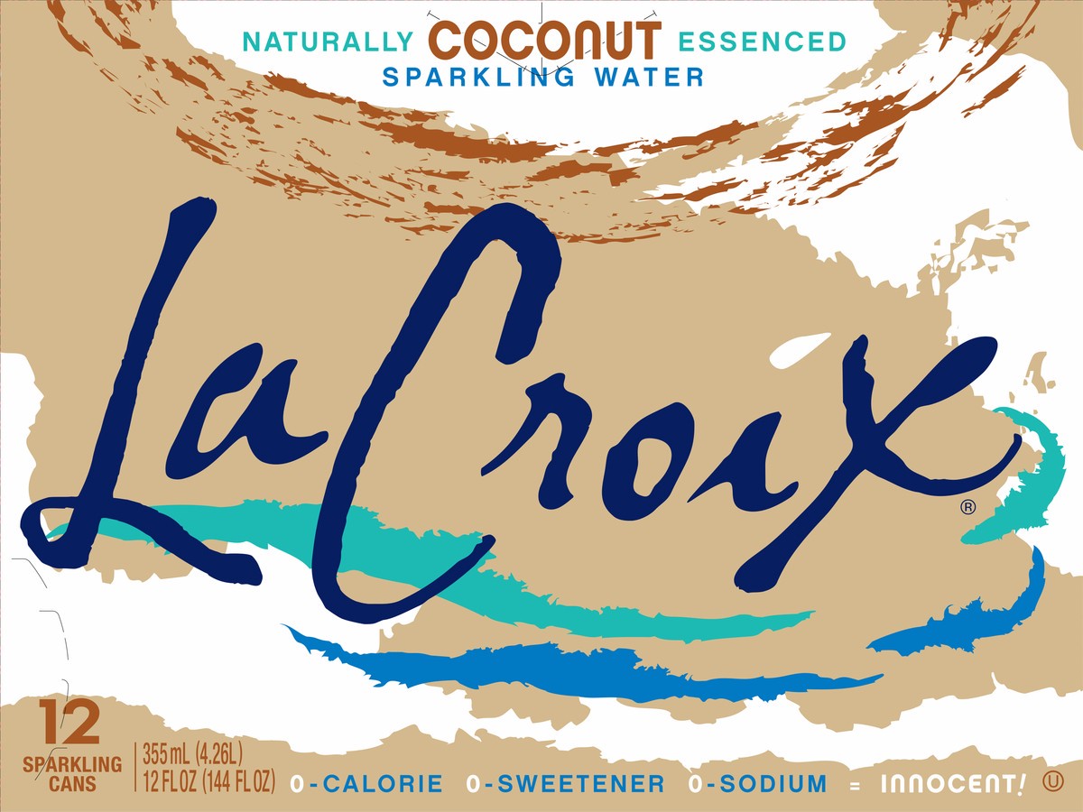 slide 5 of 7, La Croix Coconut - 12 ct; 12 oz, 12 ct; 12 oz