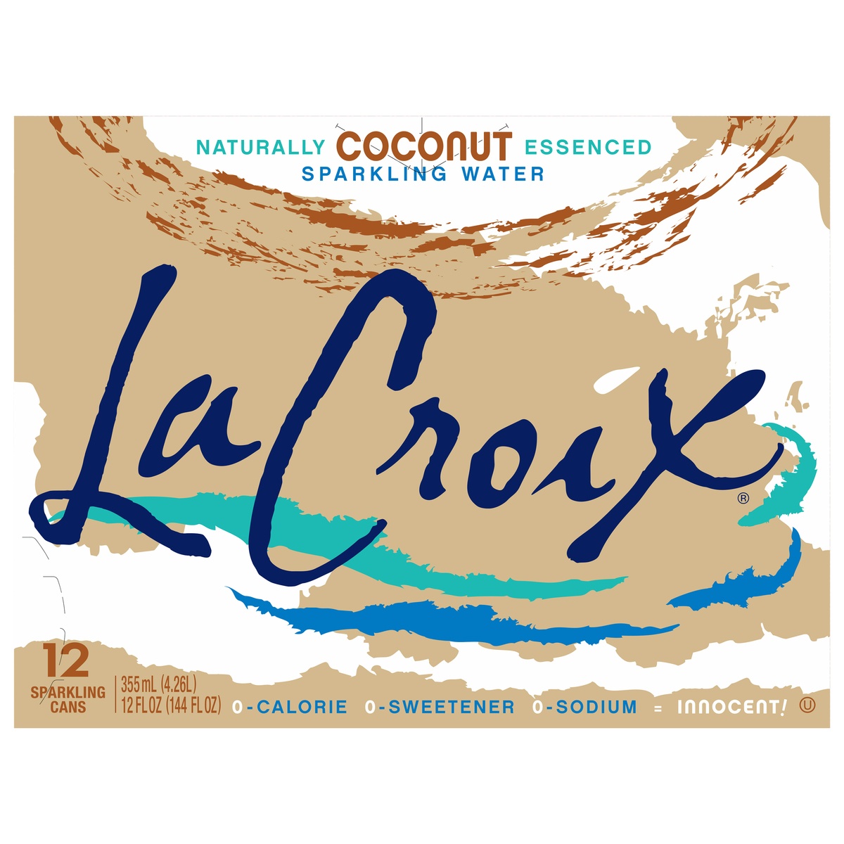 slide 1 of 6, La Croix Coconut Sparkling Water, 12 ct; 12 fl oz