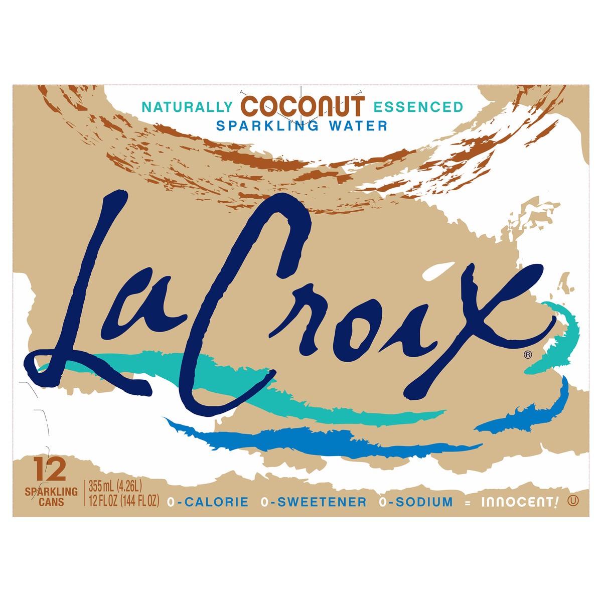 slide 1 of 7, La Croix Coconut 12 Pack 12oz, 12 ct; 12 oz