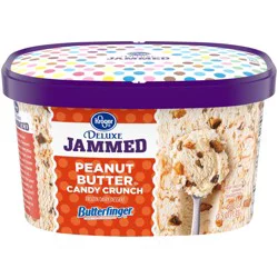 Kroger Deluxe Jammed Peanut Butter Candy Crunch Ice Cream