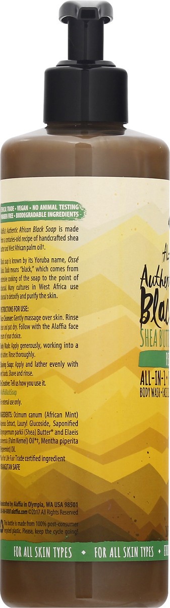 slide 8 of 9, Alaffia Authentic African Black Soap Peppermint All-in-one Liquid Soap, 16 fl oz