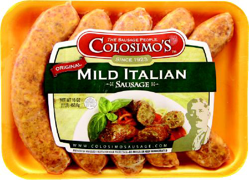 slide 1 of 1, Colosimo's Mild Italian Dinner Sausage, 16 oz