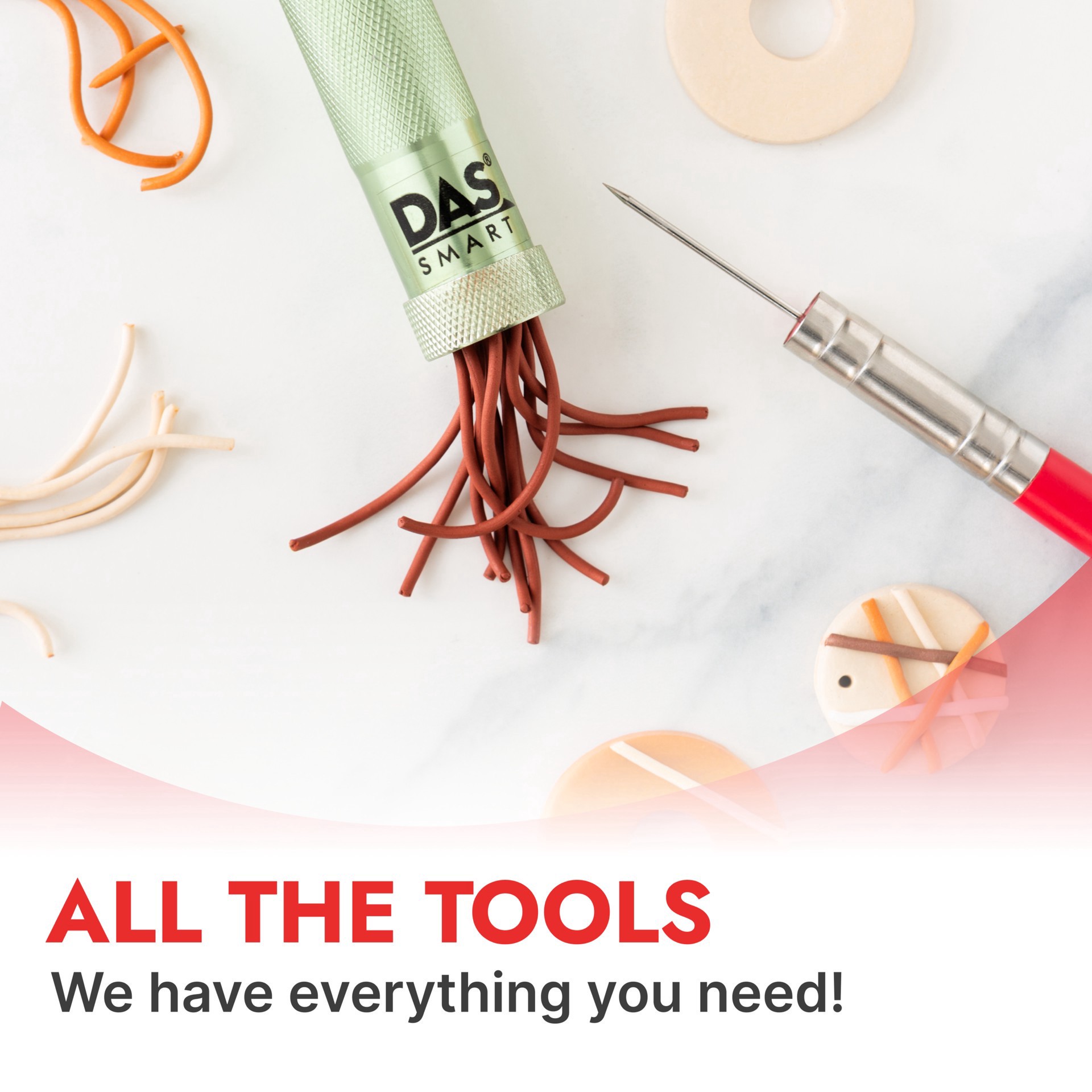 slide 8 of 8, Das Warm & Cold Smart Polymer Clay Set, 28.5 gram