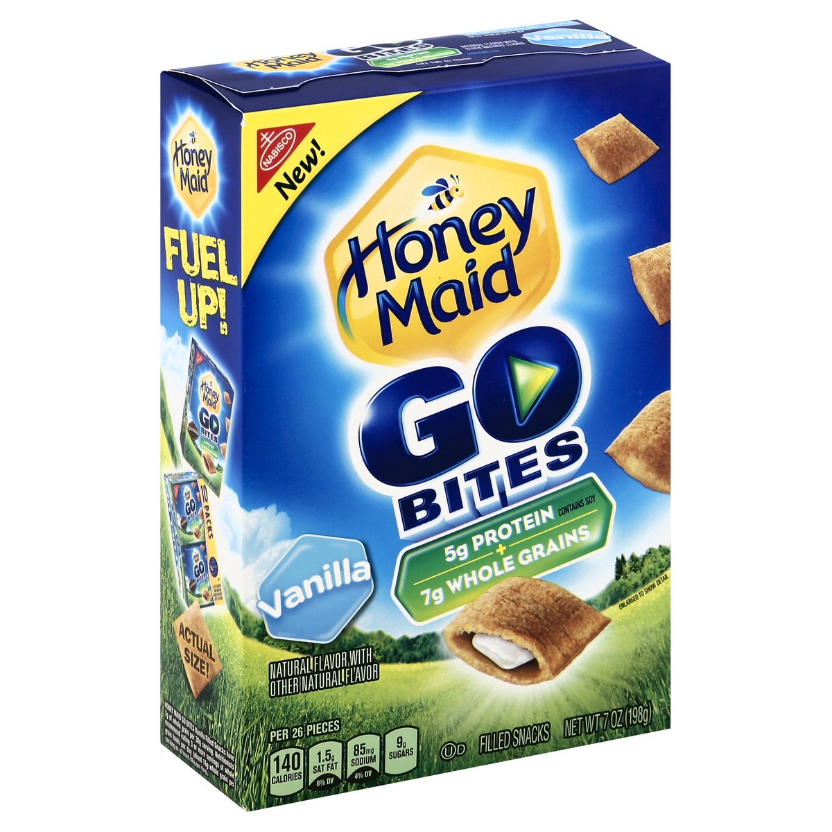 slide 4 of 4, Honey Maid Vanilla Filled Go Bites, 8 oz