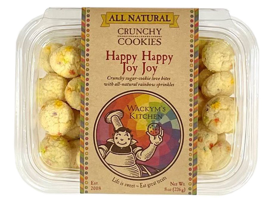 slide 1 of 1, Wackym's Kitchen Happy Happy Joy Joy Cookies, 8 oz