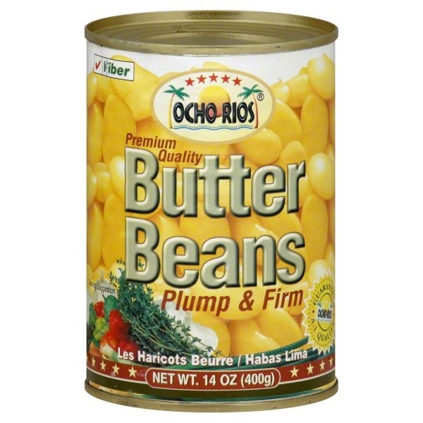 slide 1 of 1, Ocho Rios Butter Beans, 14 oz