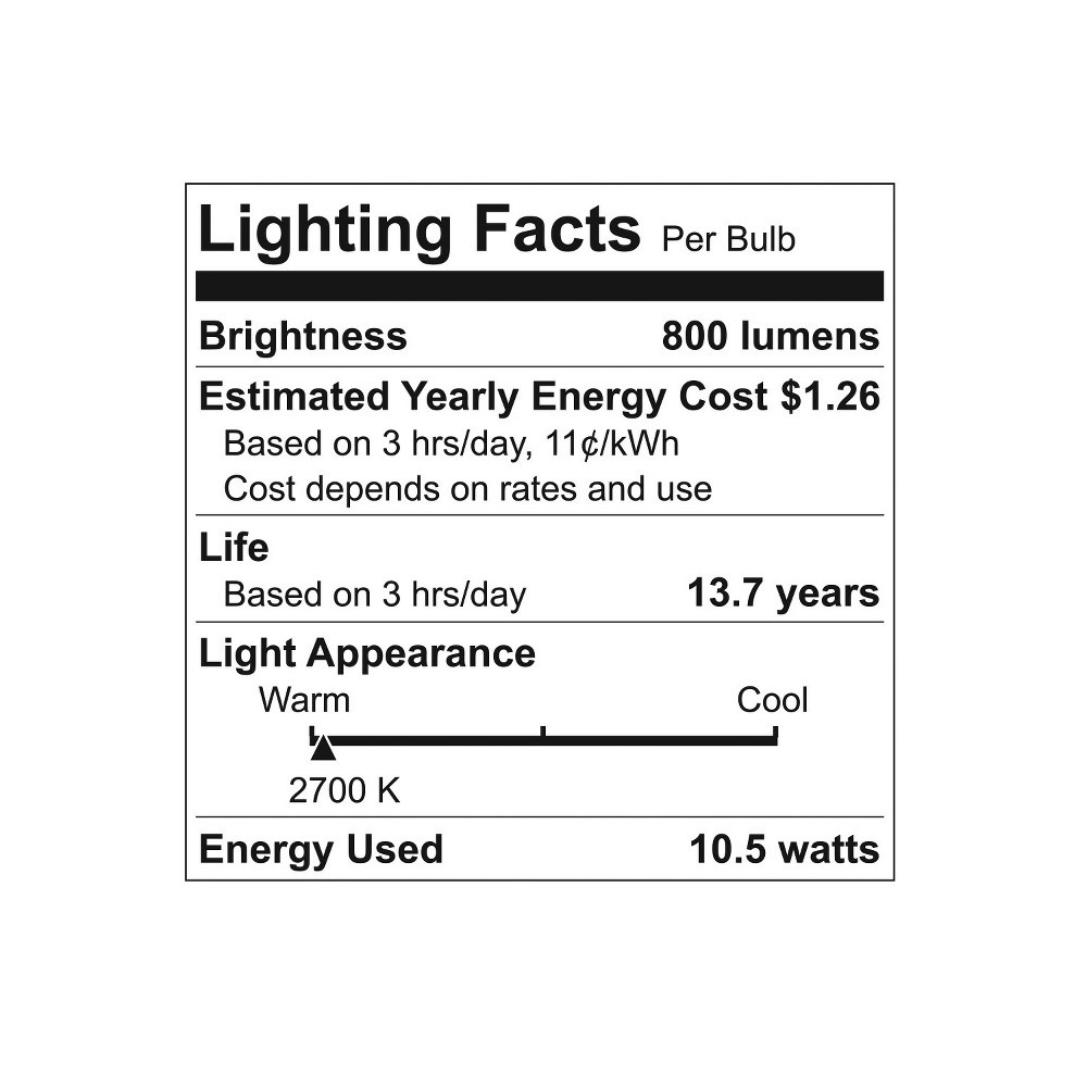 slide 2 of 2, GE LED 60Watt Outdoor Post Light Bulb - Soft White, 1 ct
