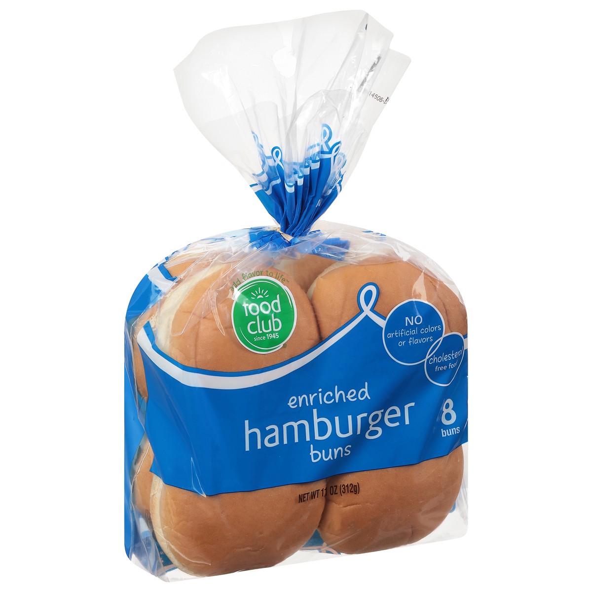 slide 2 of 9, Food Club Enriched Hamburger Buns 8 ea, 8 ct