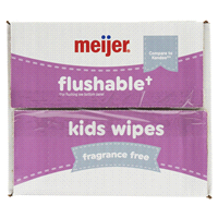 slide 26 of 29, Meijer Flushable Wipes Fragrance Free, 400 ct