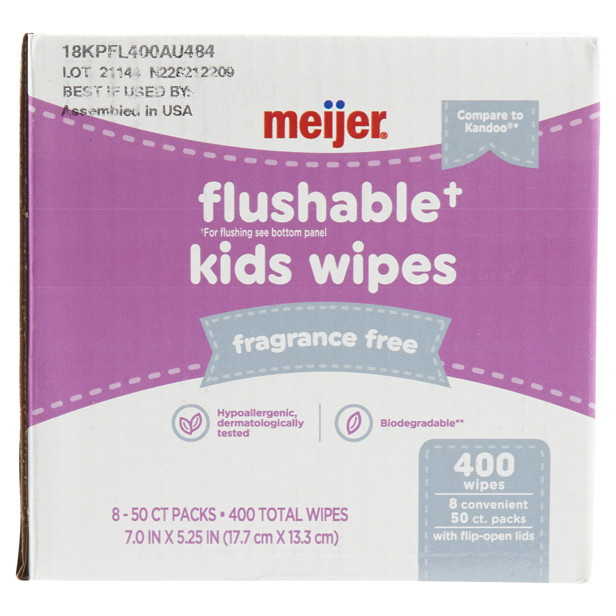 slide 21 of 29, Meijer Flushable Wipes Fragrance Free, 400 ct