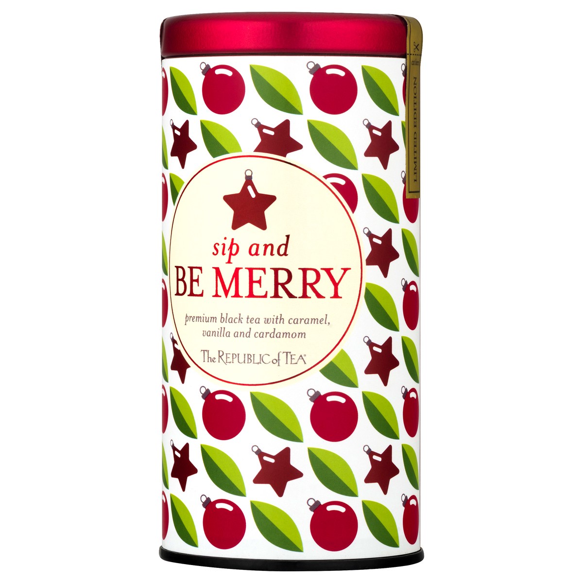 slide 2 of 10, The Republic of Tea Sip and Be Merry Caramel, Vanilla and Cardamom. Black Tea- 50 ct, 