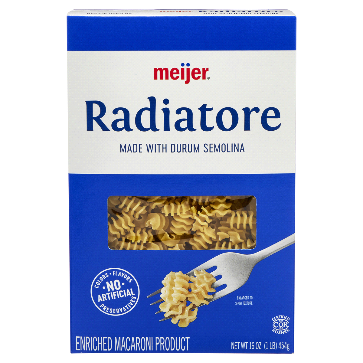 slide 1 of 3, Meijer Radiatore Pasta, 16 oz