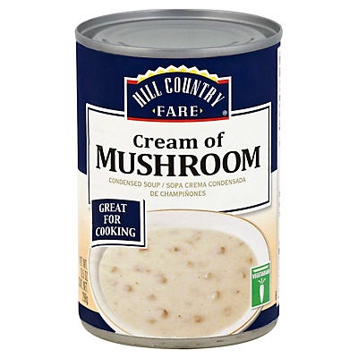 slide 1 of 1, Hill Country Fare Condensed Cream of Mushroom Soup, 10.5 oz