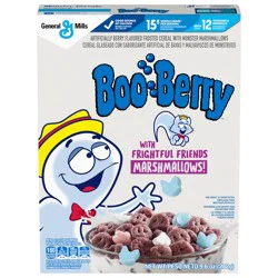 Boo Berry Cereal with Monster Marshmallows, Kids Breakfast Cereal, Limited Edition, Made with Whole Grain, 9.6 oz