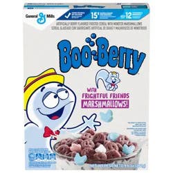 Boo Berry Cereal with Monster Marshmallows, Kids Breakfast Cereal, Limited Edition, Made with Whole Grain, 9.6 oz