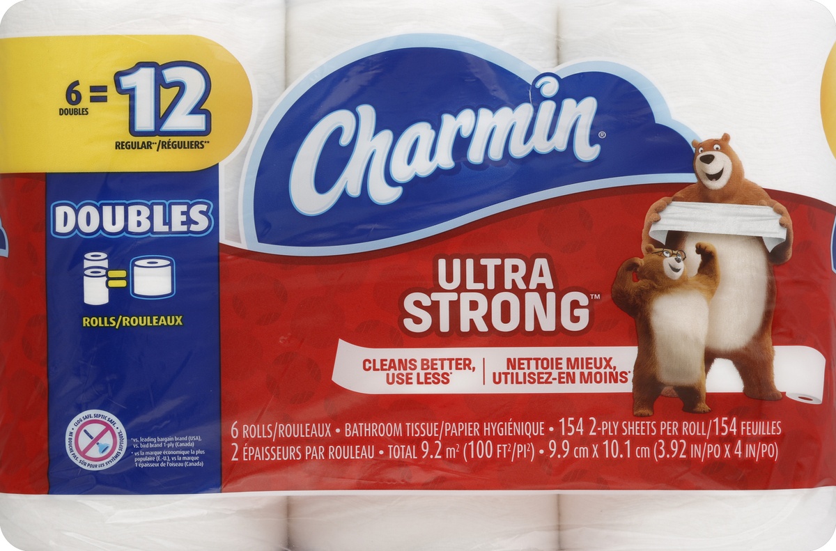 slide 1 of 1, Charmin Bathroom Tissue 6 ea, 6 ct