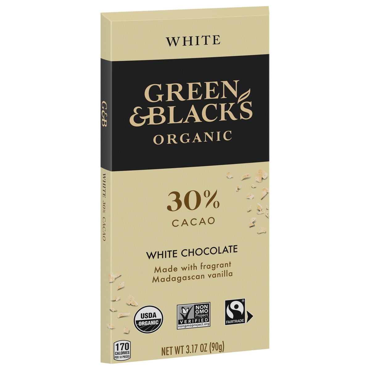 slide 7 of 9, Green Blacks Green & Black's Organic White Chocolate Bar, 30% Cacao- 3.17 oz, 3.17 oz