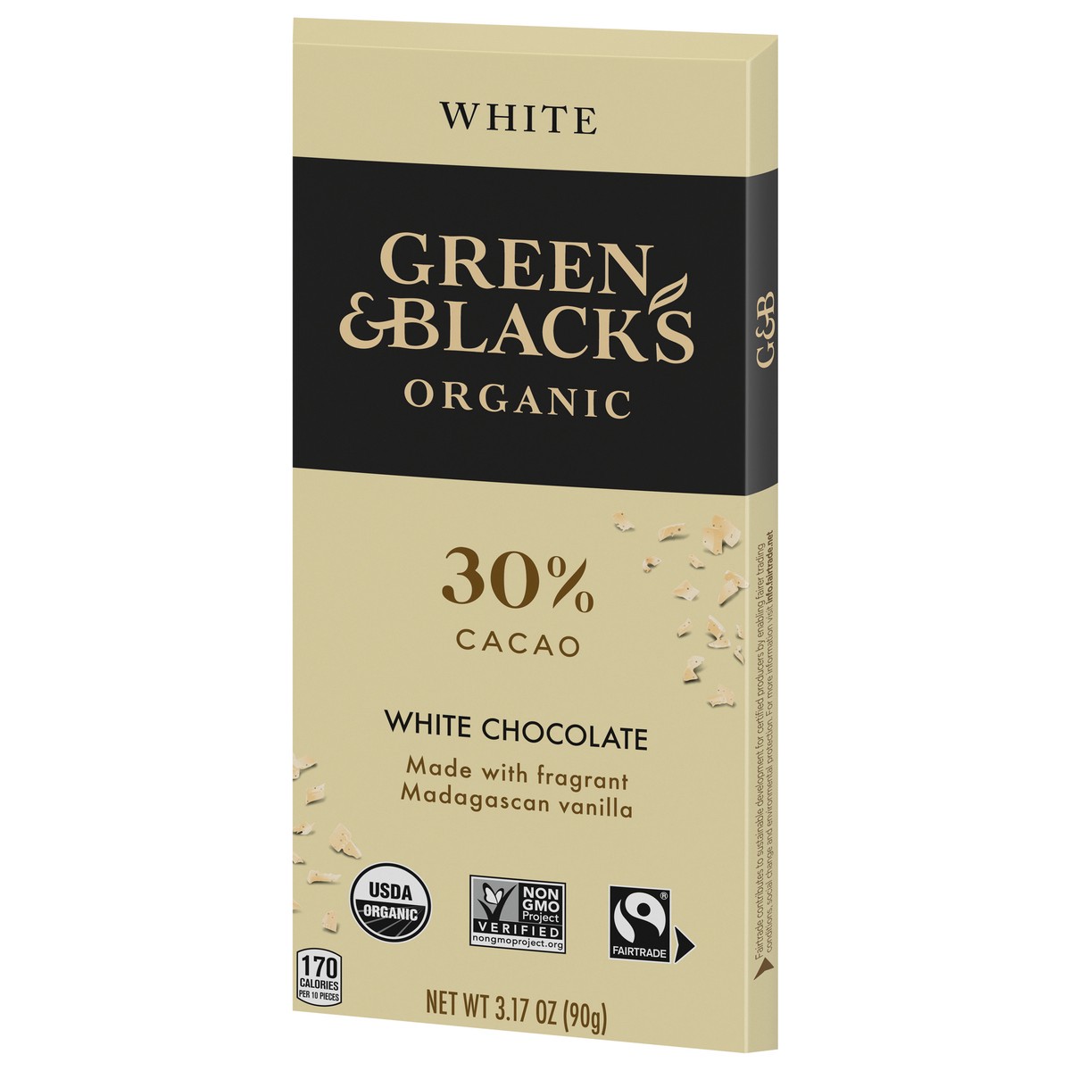 slide 8 of 9, Green Blacks Green & Black's Organic White Chocolate Bar, 30% Cacao- 3.17 oz, 3.17 oz