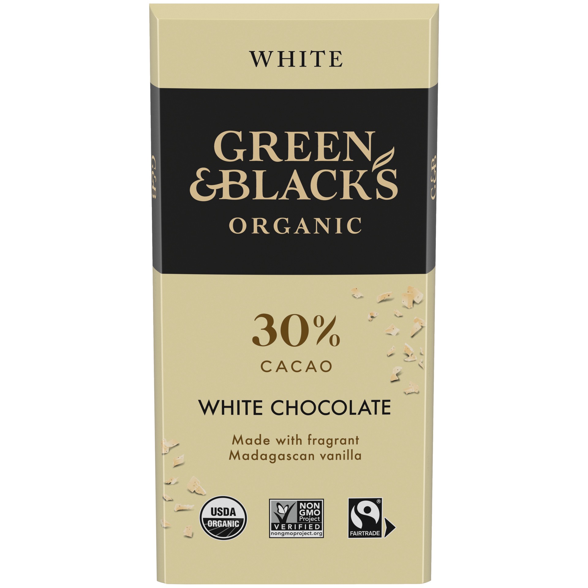 slide 1 of 9, Green Blacks Green & Black's Organic White Chocolate Bar, 30% Cacao- 3.17 oz, 3.17 oz