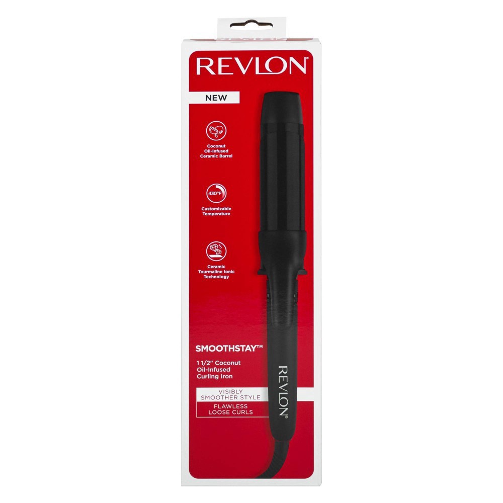 slide 2 of 6, Revlon Smoothstay 1 1/2 Inch Coconut Oil-Infused Curling Iron 1 Each, 1 ct