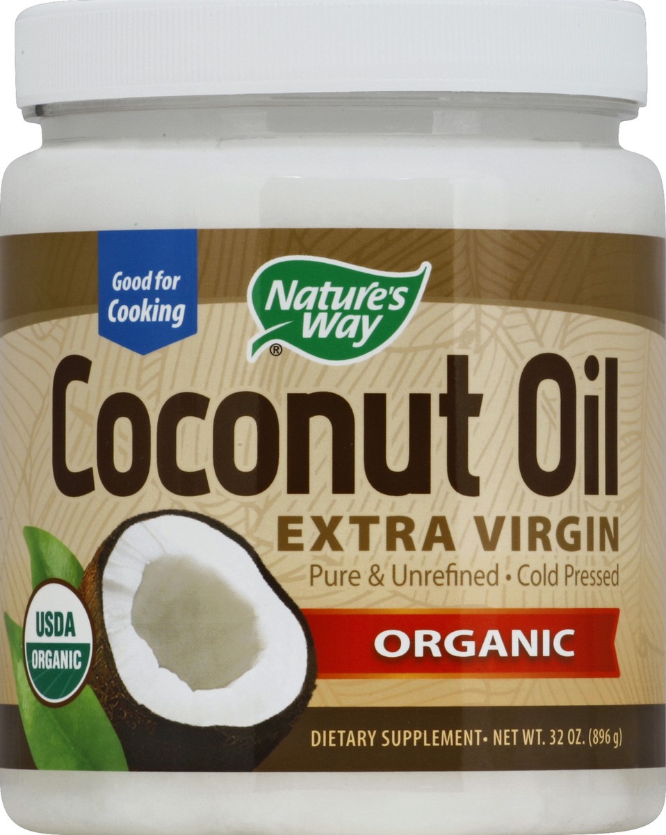 slide 1 of 4, Nature's Way Coconut Oil 32 oz, 32 oz