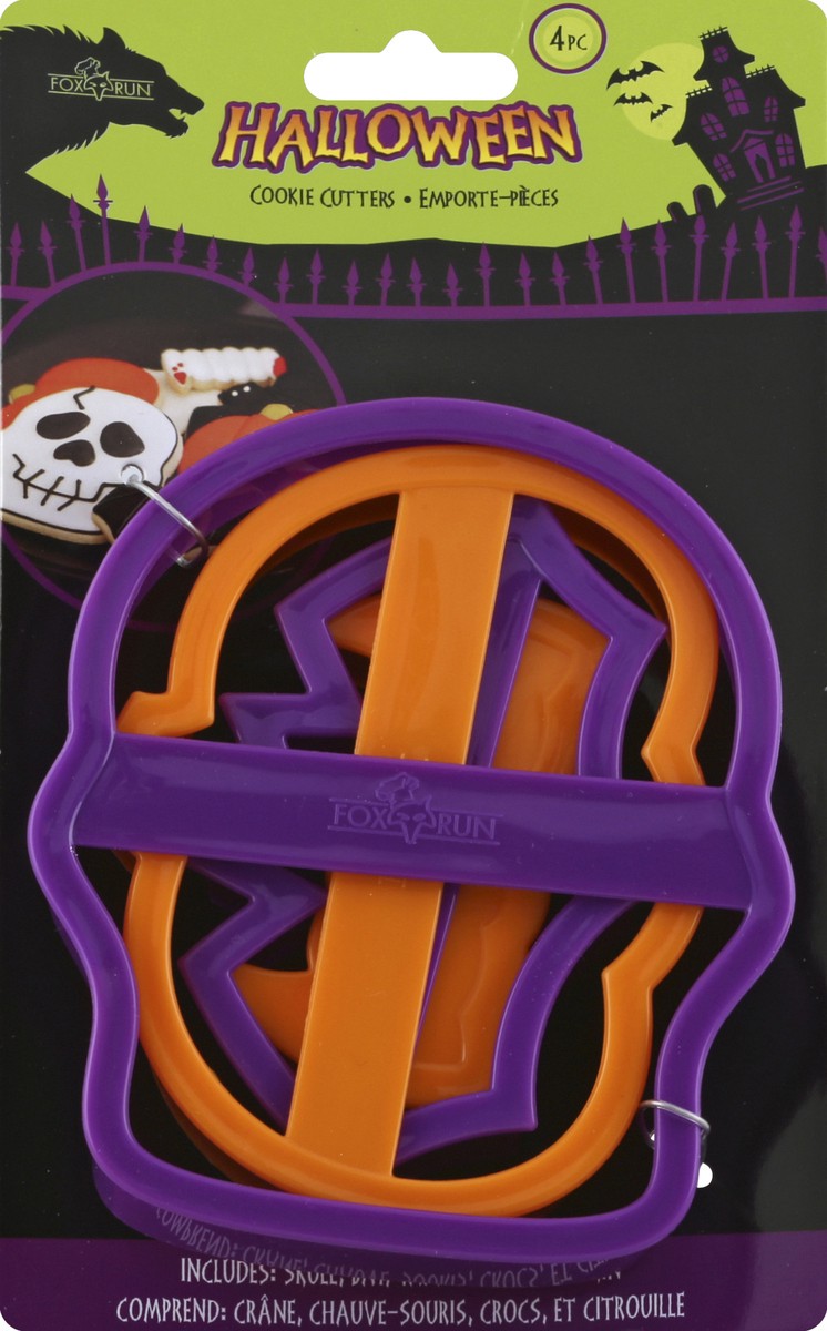 slide 2 of 6, Fox Run Halloween Cookie Cutter Skull, 4 ct
